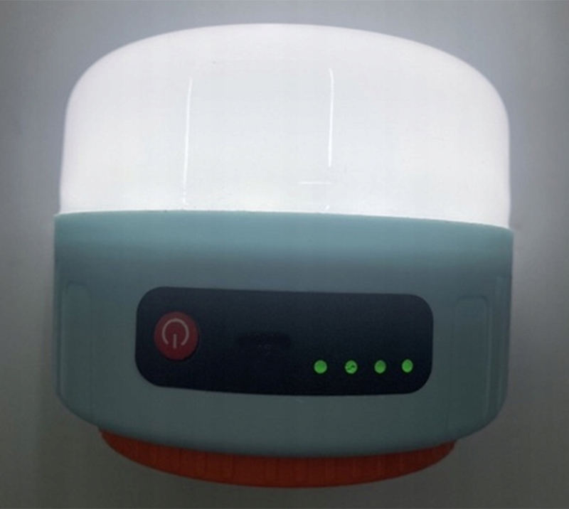 Kempingová solárna USB lampa