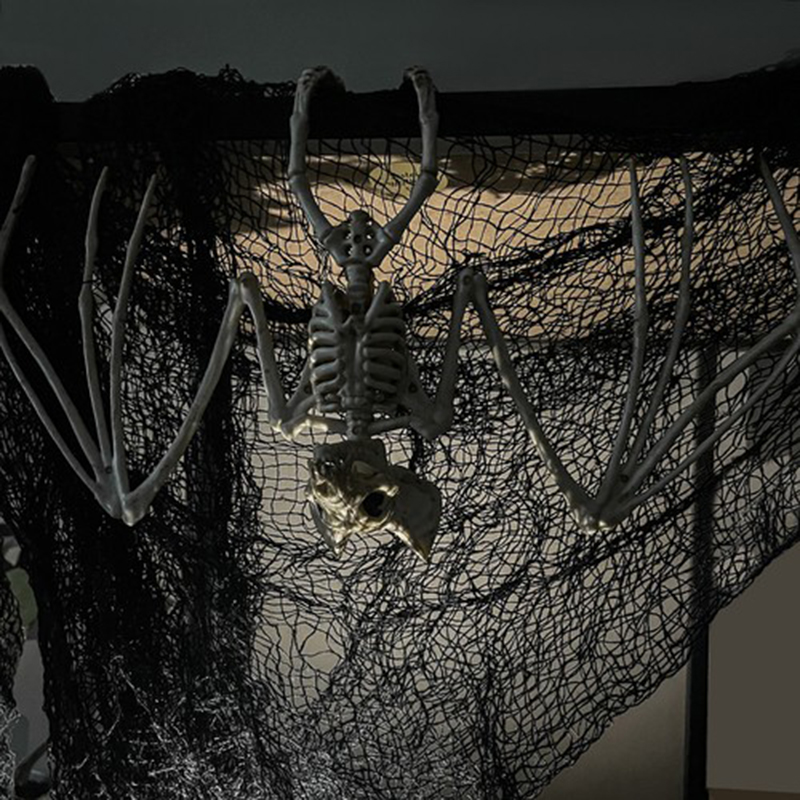 Halloweenska dekorácia Kostra netopiera 30cm