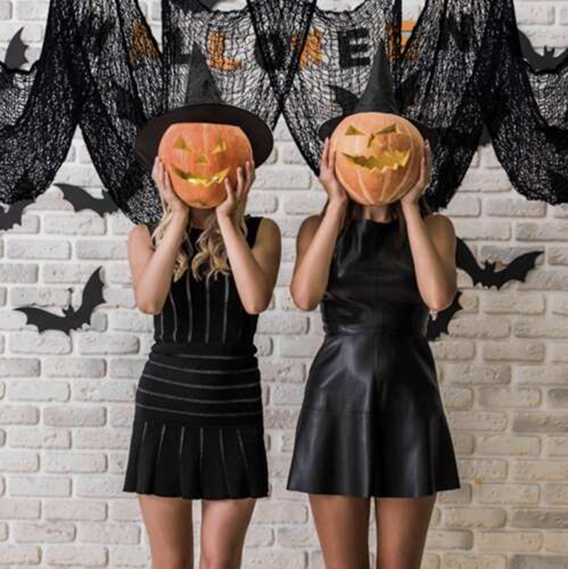 Halloweenska výzdoba Pavučina 198x76cm