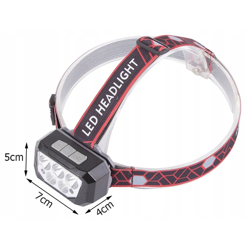 Čelová baterka Bailong SQ-870 LED 3xXHP30 + 6xSMD