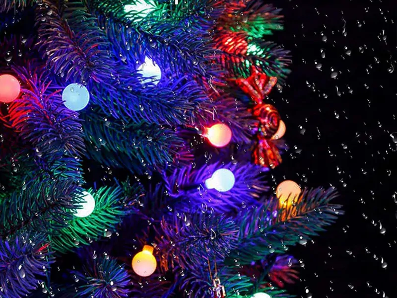 Záhradná solárna girlanda 40 LED multikolor