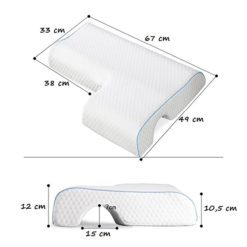 MEMORY - Ortopedický vankúš pre dvojicu s otvorm na ruku