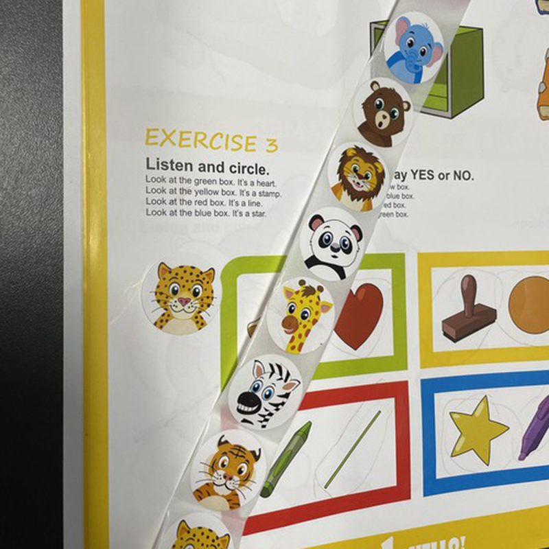 Motivačné detské nálepky rolka 500ks