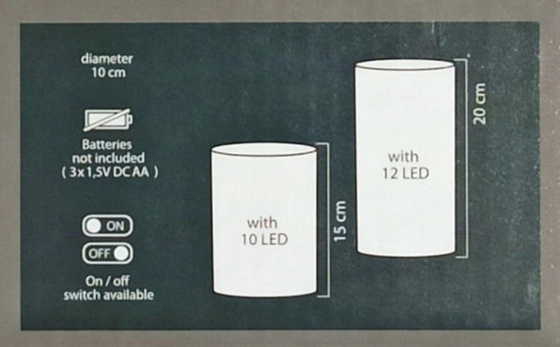 Súprava 2 sklenených LED svetiel