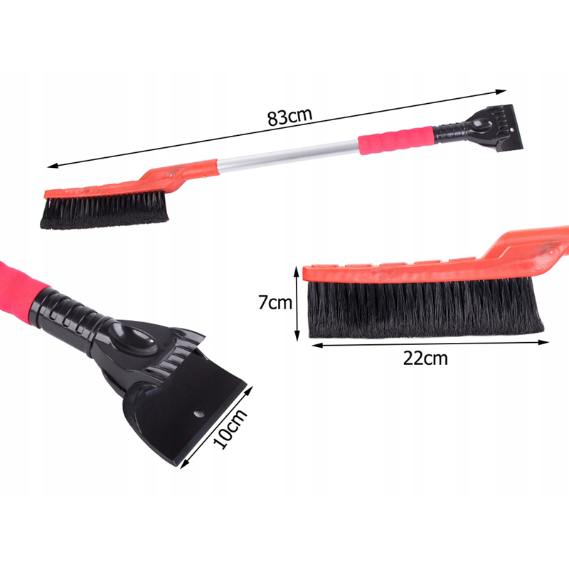 Škrabka plastová na ľad s metličkou