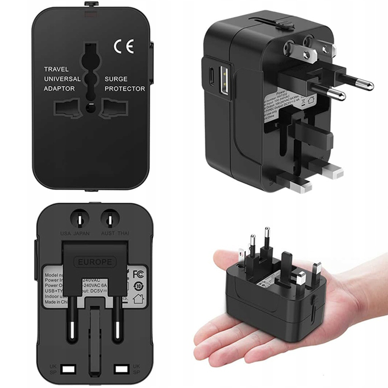Univerzálny adaptér do zásuvky (EÚ, UK, US, AUS)
