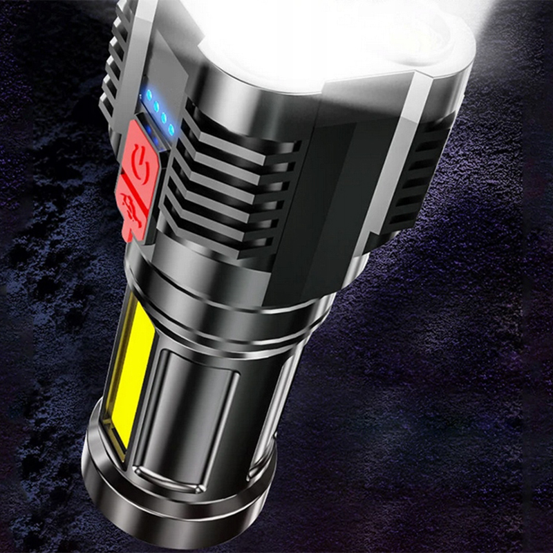Baterka 5LED COB 2v1 nabíjateľná