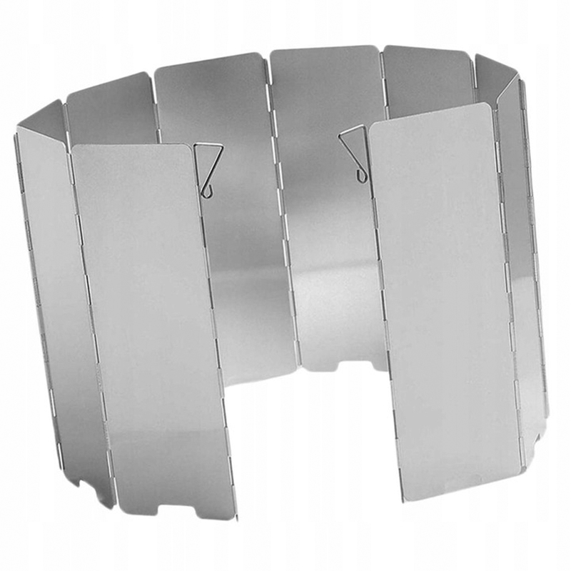 Hliníková clona na varič a ohnisko proti vetru