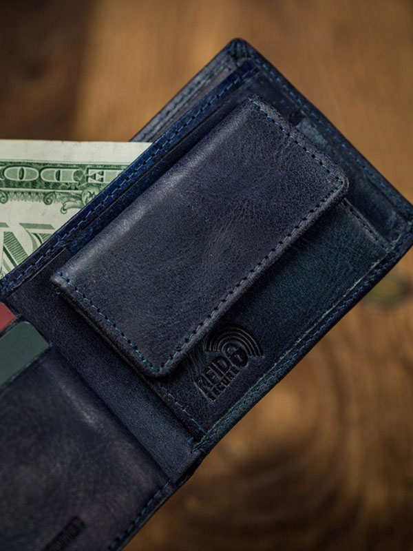 Peňaženka kožená BUFFALO WILD N1190-HP-5144 Navy