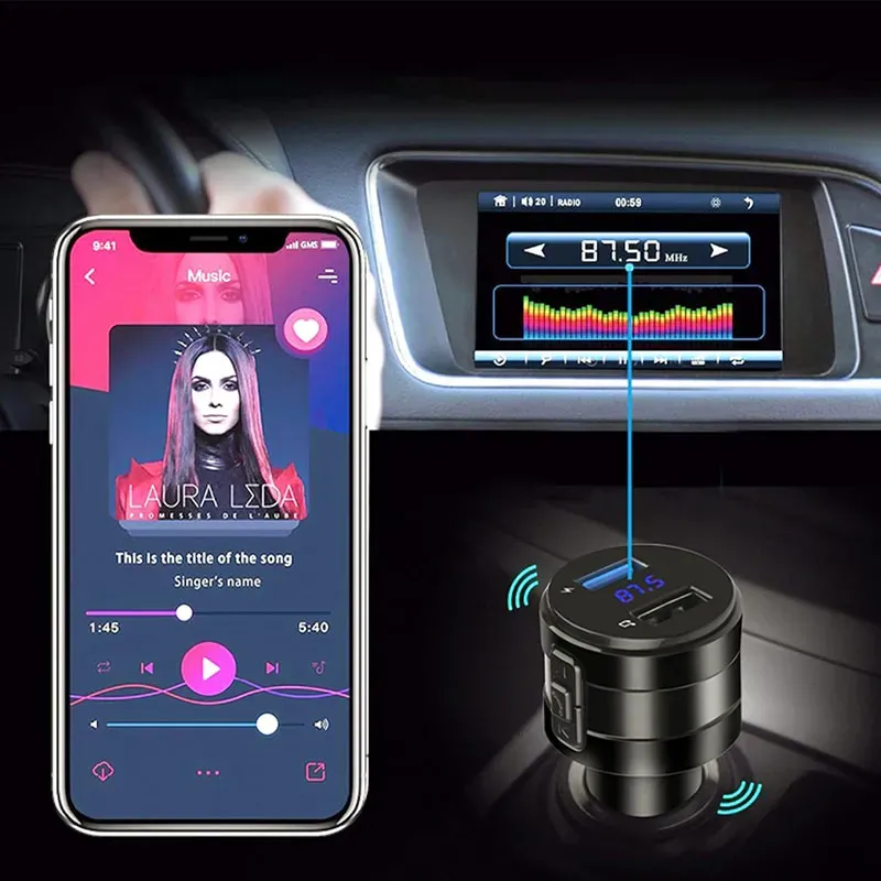 Transmitter MP3 Bluetooth do auta