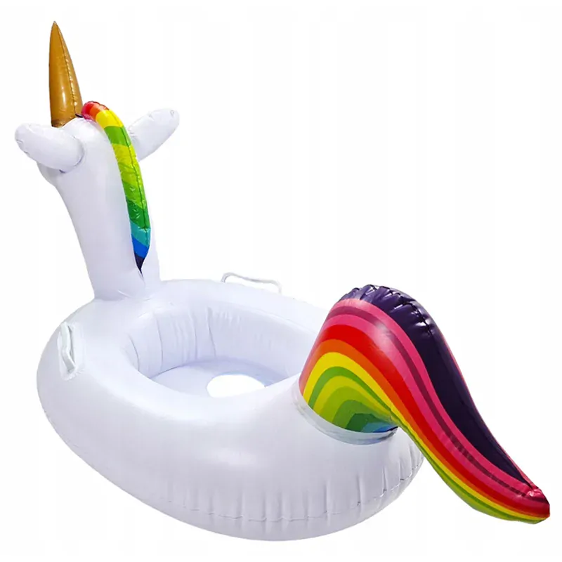Plávacie koleso detské s otvormi pre nohy Jednorožec