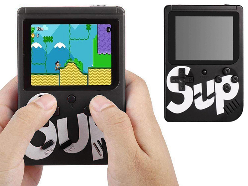 Herná konzola Sup Retro so 400 hrami čierna + ovládač navyše