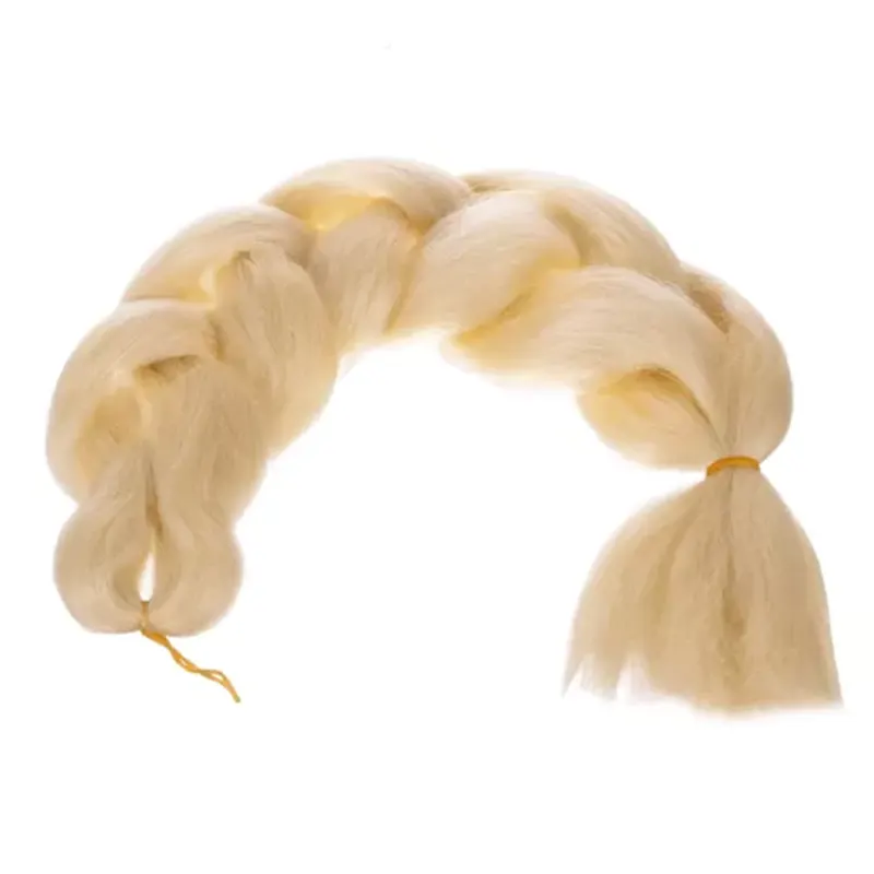 Syntetické vlasy - Vrkoč blond 60cm