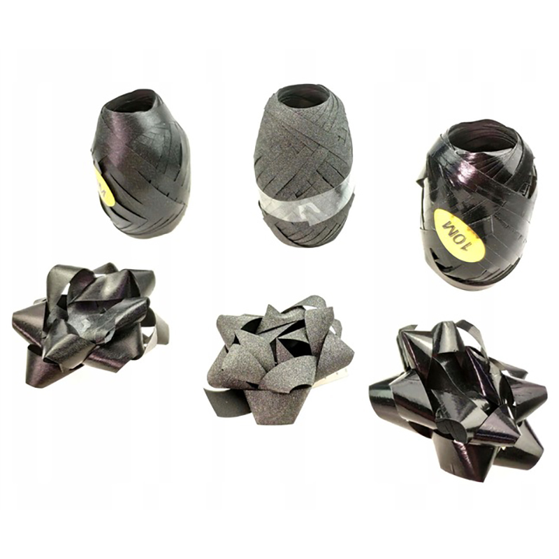 Sada darčekových stúh a mašličiek čierne