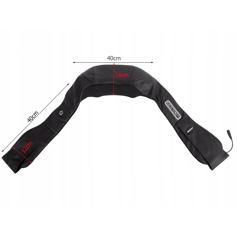 Masážny prístroj na krk, ramená a chrbát s hudbou