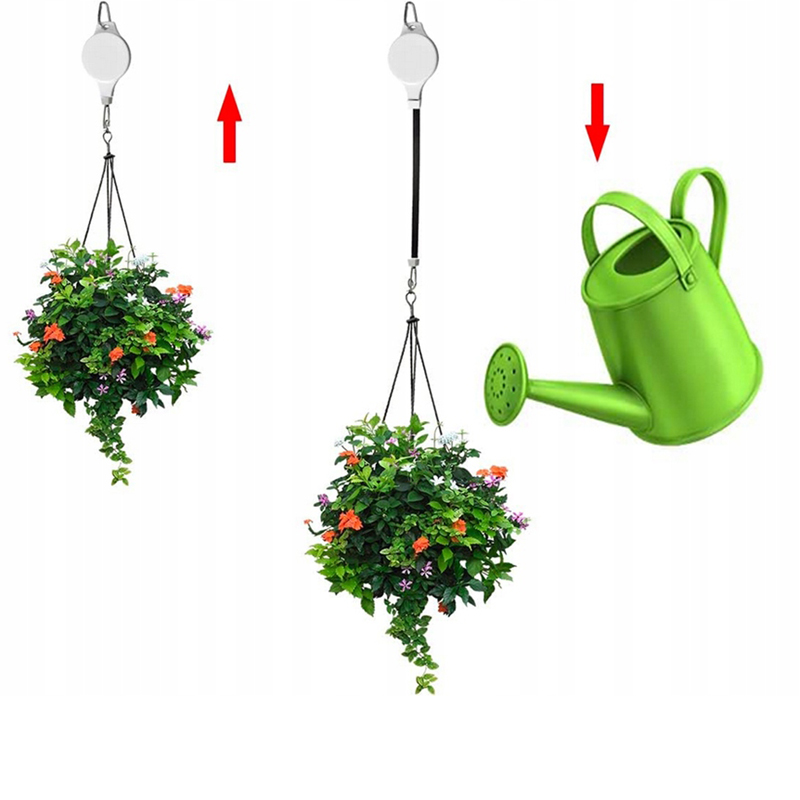 Vešiak na zavesenie kvetináča – 2 ks s nastaviteľným popruhom