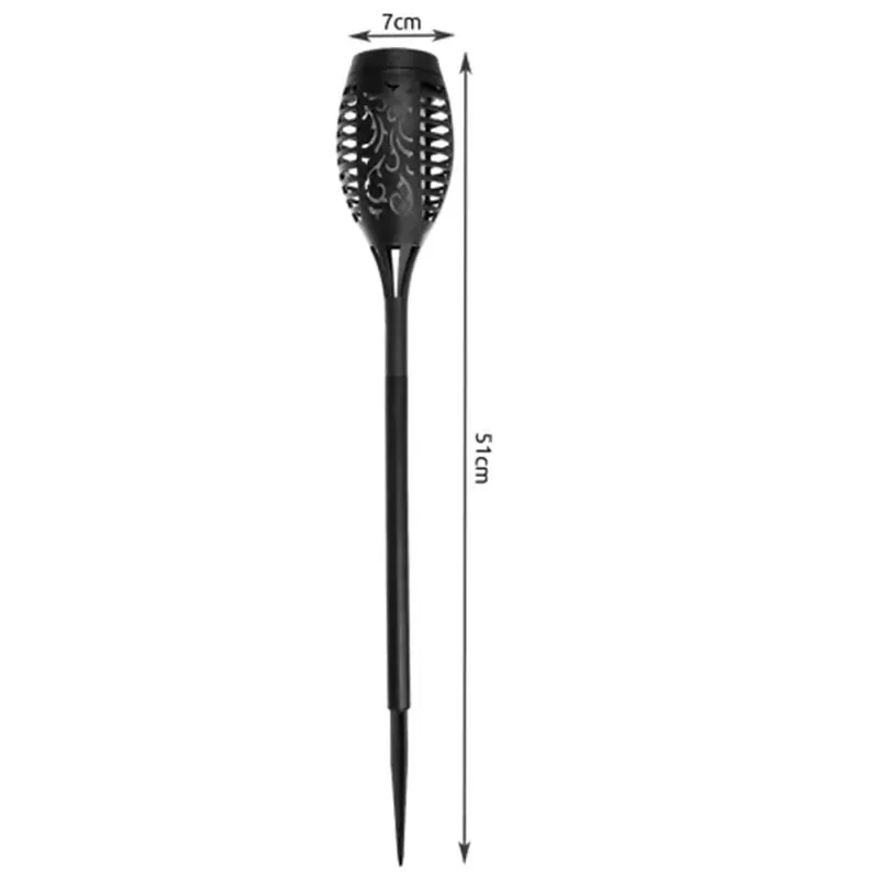 Solárna záhradná LED lampa pochodeň