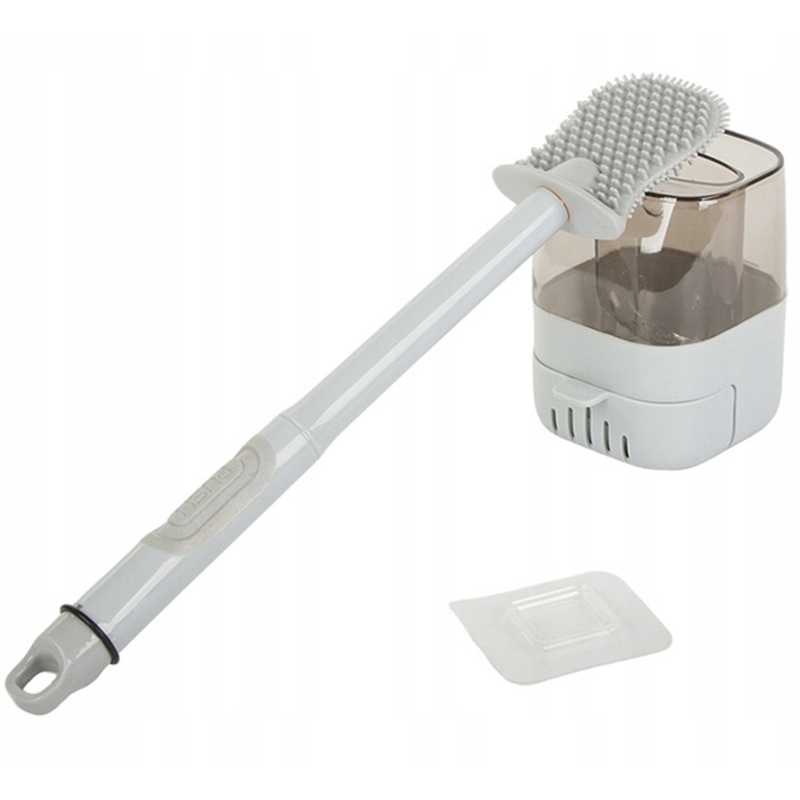 Silikónová WC kefa s dávkovačom čistiaceho prostriedku