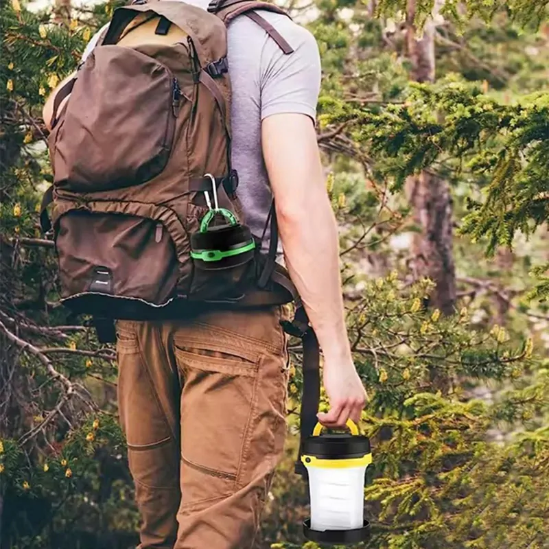 Skladacia turistická LED lampa na batérie