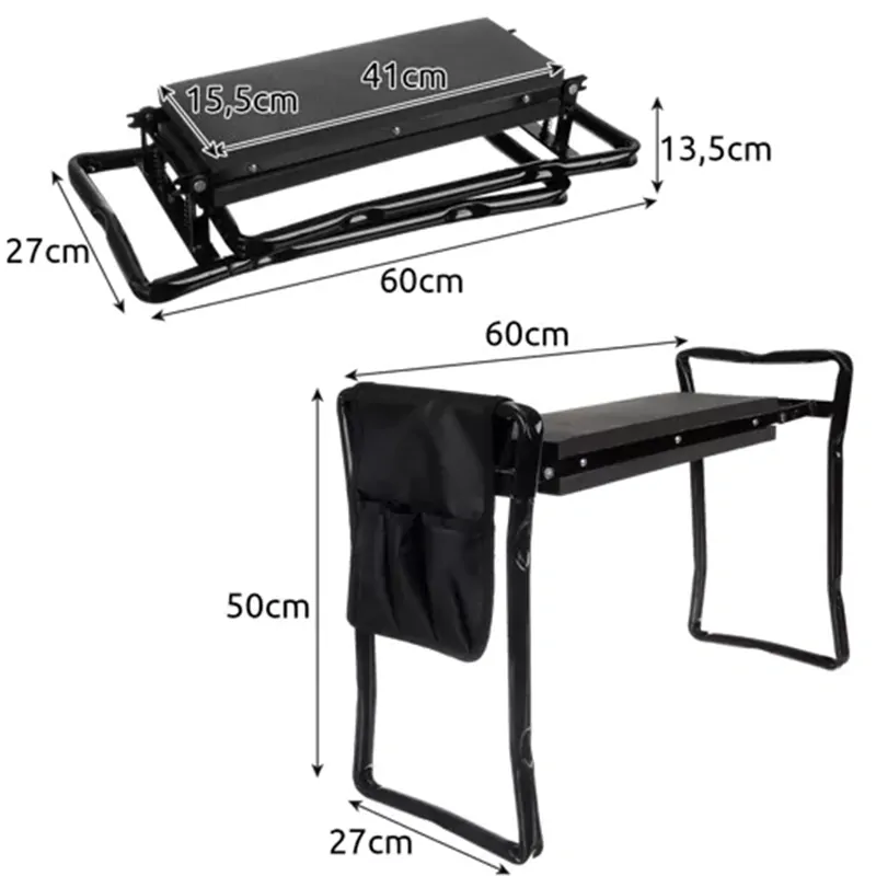 Multifunkčné záhradné kľačadlo a stolička 3v1