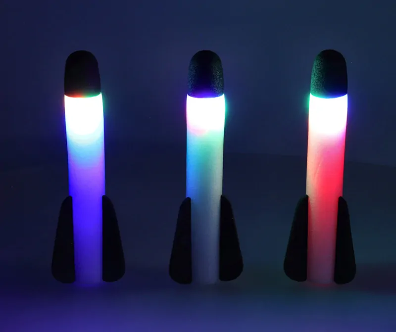 Vystreľovacie LED rakety