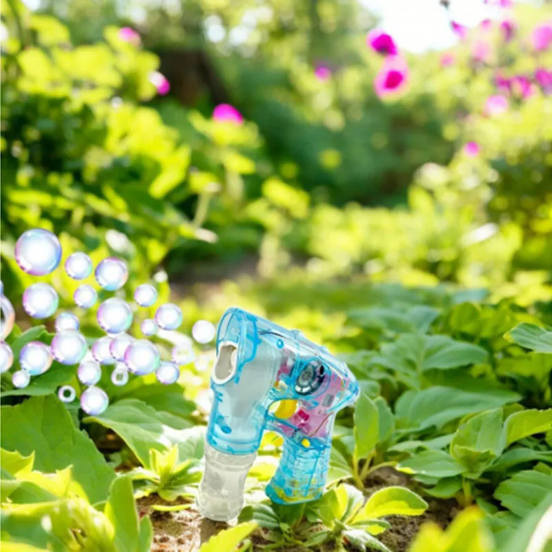 Pištoľ na tvorenie bublín + 2 náplne