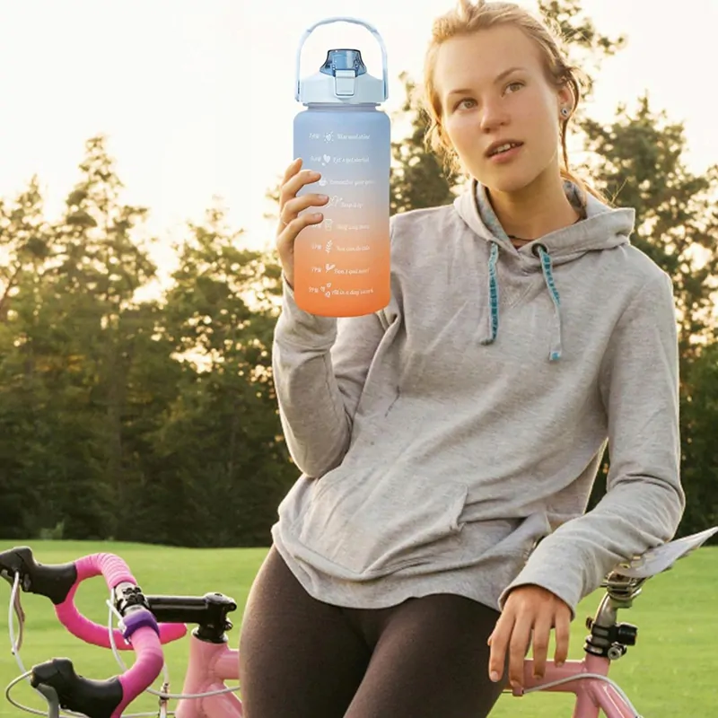 Motivačná fľaša na vodu 2L