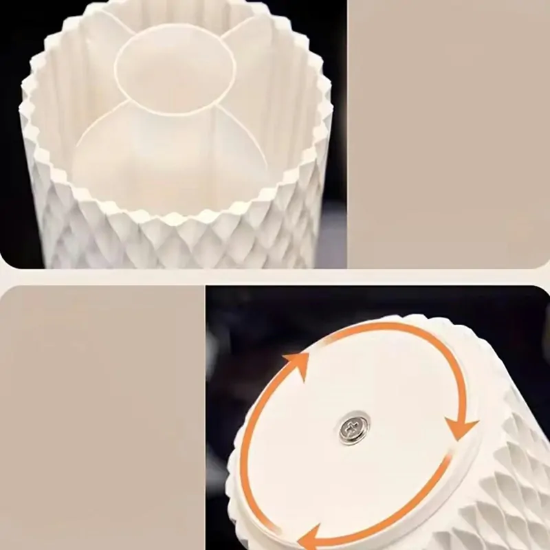 Otočný organizér na kozmetické štetce a kozmetiku