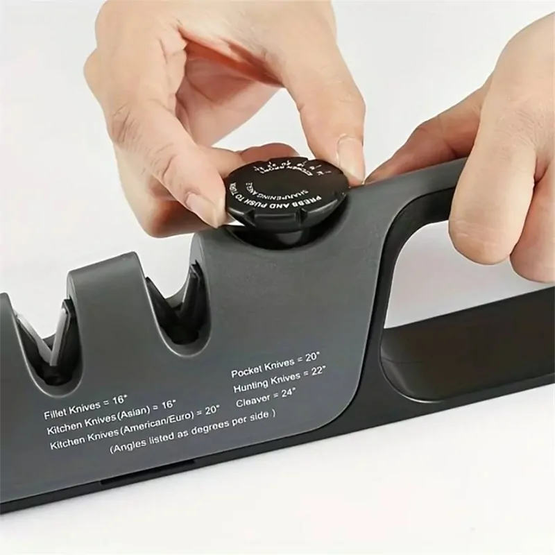 Trojfázová brúska na nože a nožnice s nastaviteľným uhlom brúsenia