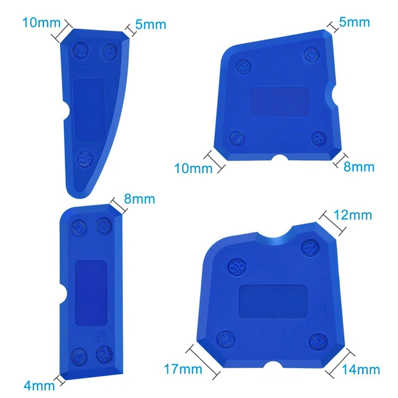 Stierky na aplikáciu silinónu a tmelu 4ks