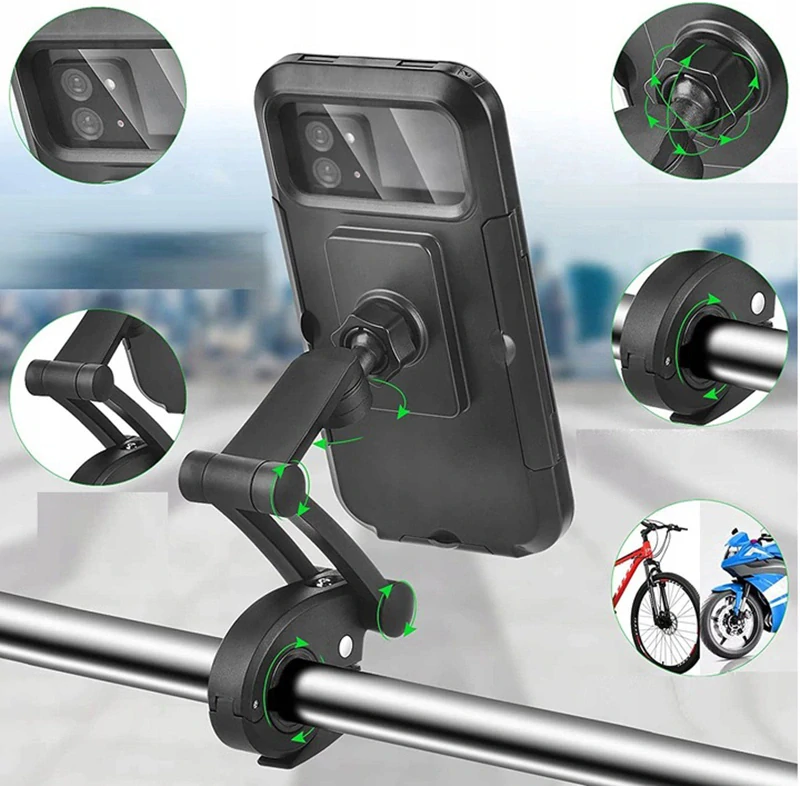Vodeodolný držiak telefónu na bicykel