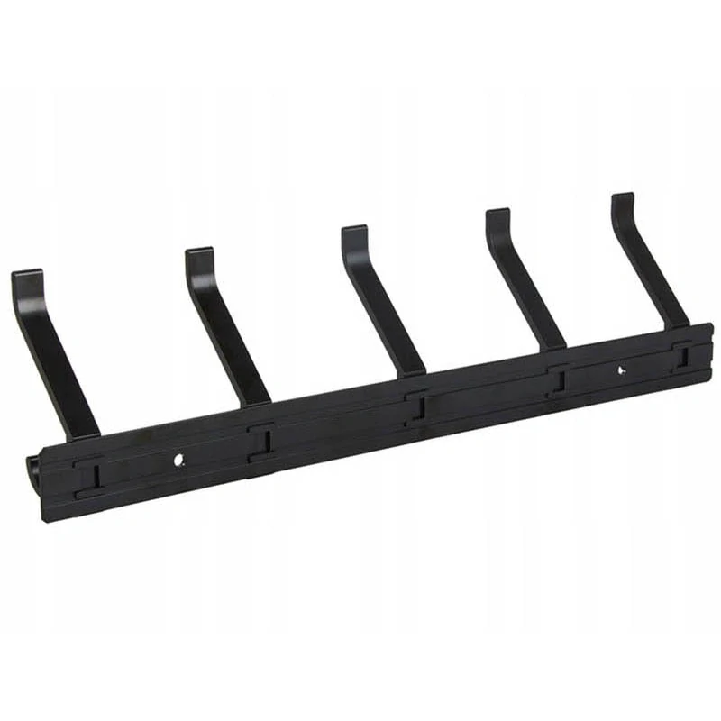 Nástenný vešiak kovový čierny 36cm