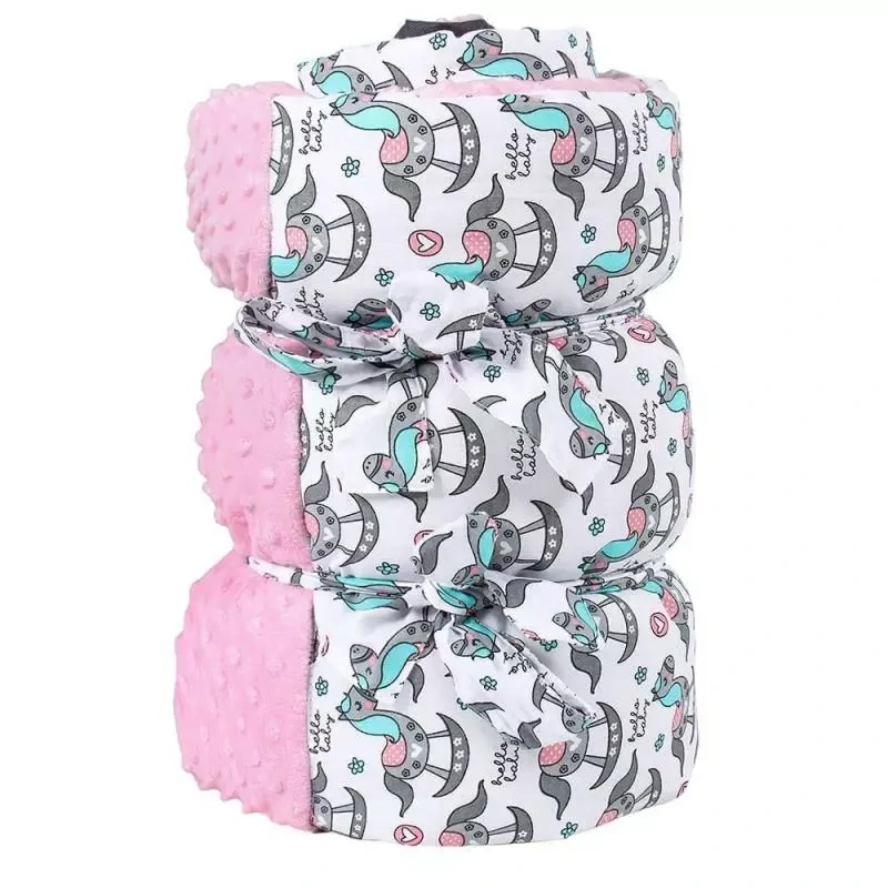 LULANDO - Podložka pre deti na hranie 120 x 120cm ružová