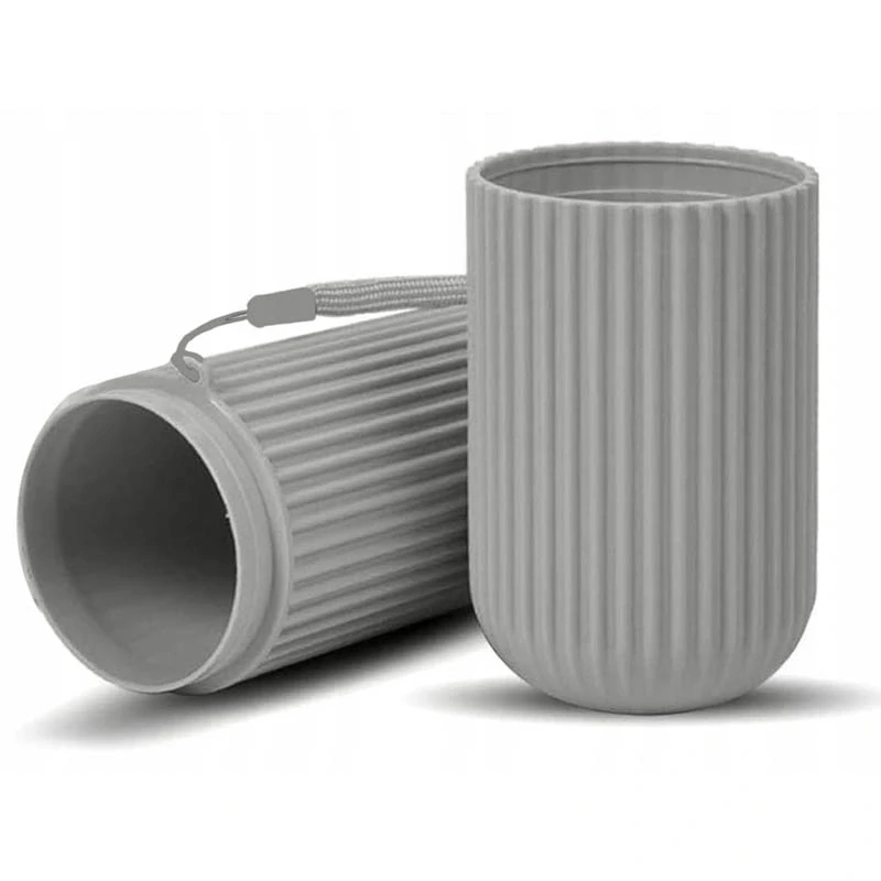 Puzdro na zubnú kefku a pastu sivé