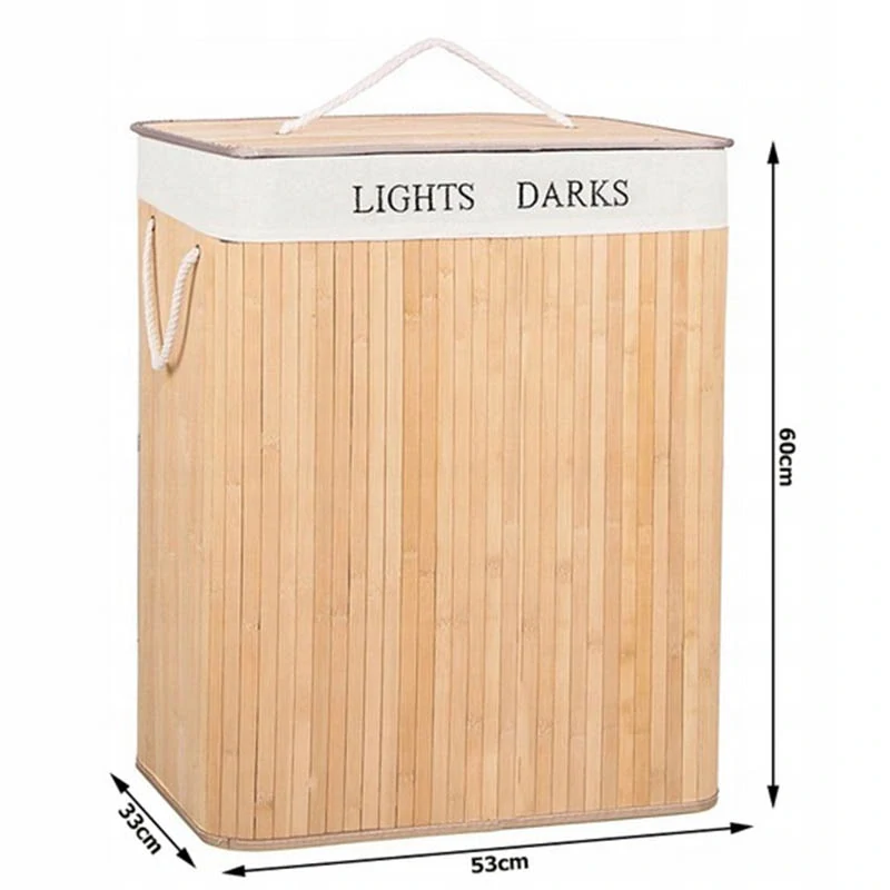Bambusový kôš na prádlo 135L