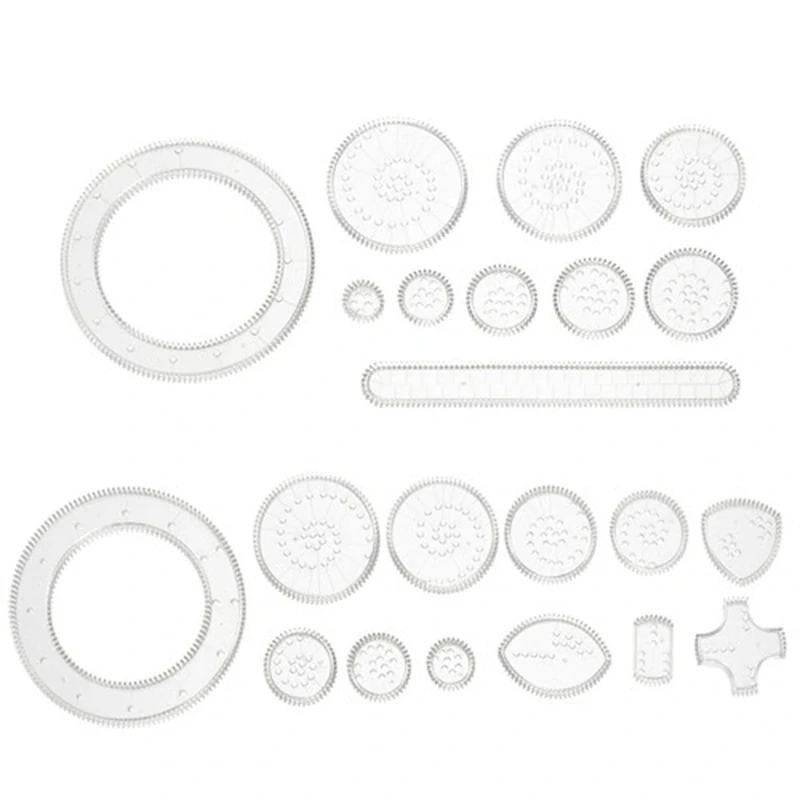 Sada na kreslenie so šablónami Spirograf