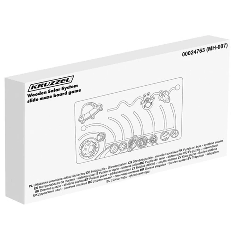 Drevená Montessori skladačka Slnečná sústava