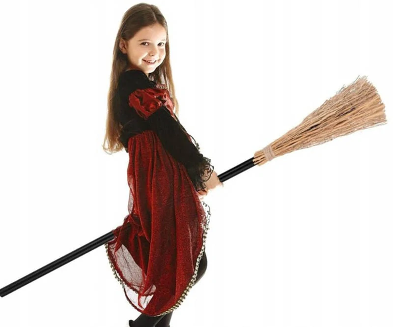 Čarodejnícka metla halloweenska 90cm