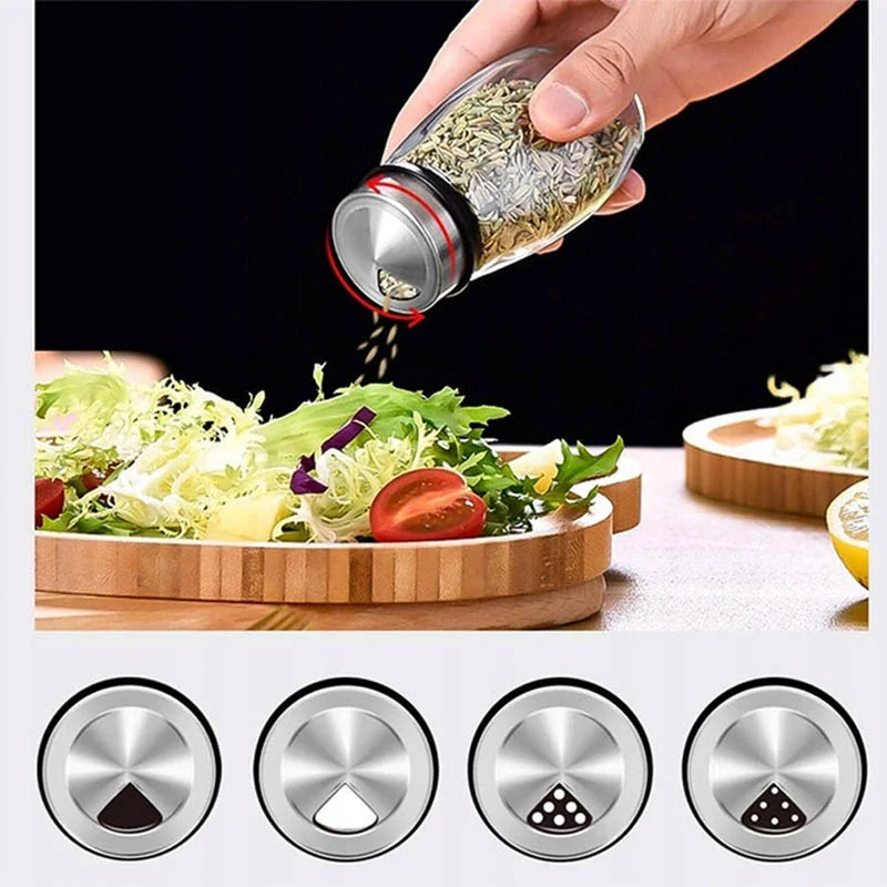 Organizér na korenie so 6 sklenenými koreničkami