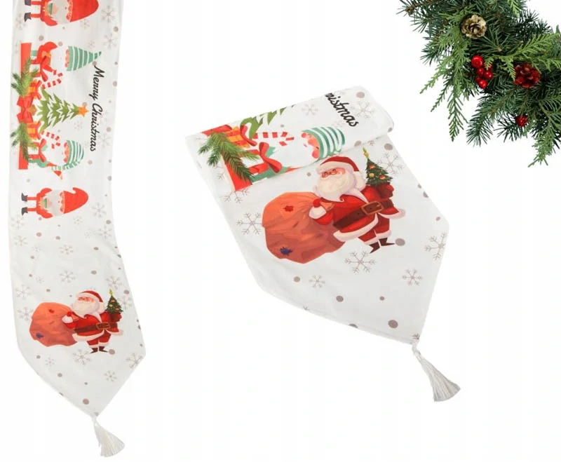 Vianočný behúň na stôl 205x35cm Mikuláš