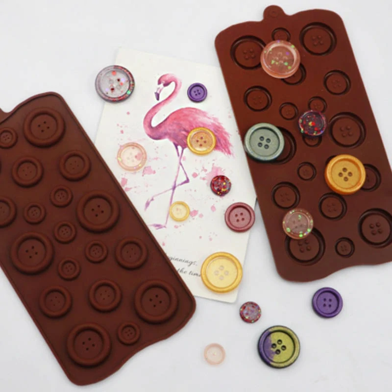 Silikónová forma na 19ks čokoládových gombíkov a kociek ľadu 21x10cm