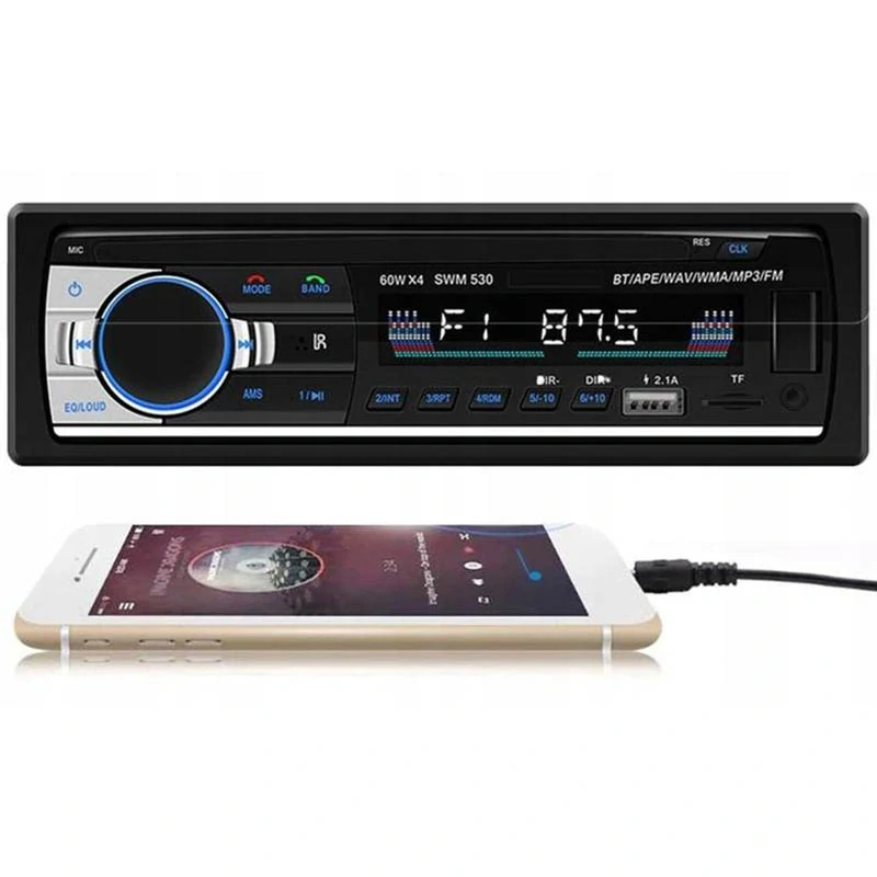 Bluetooth autorádio 1DIN s USB, AUX a diaľkovým ovládaním