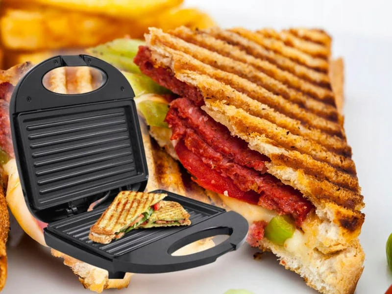 Elektrický sendvičovač – gril na panini, toasty a tortilly 750 W