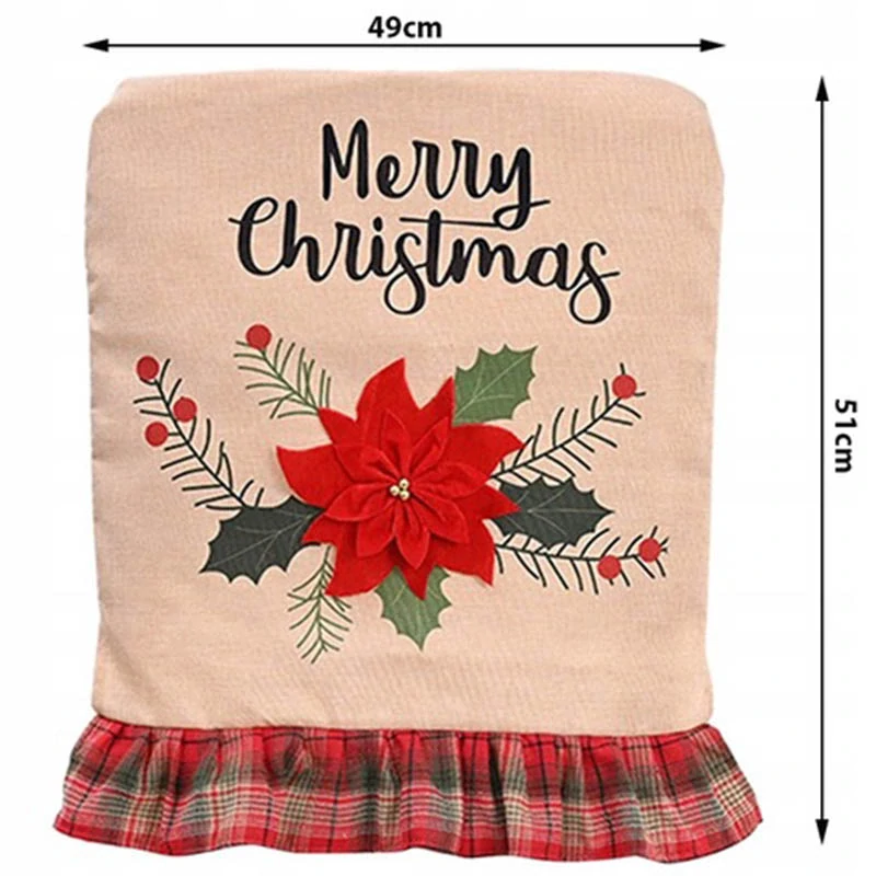 Vianočný poťah na stoličku 1ks