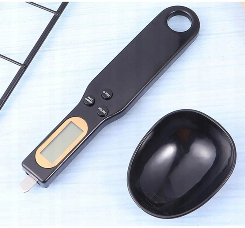 Kuchynská váha - lyžica do 500g čierna