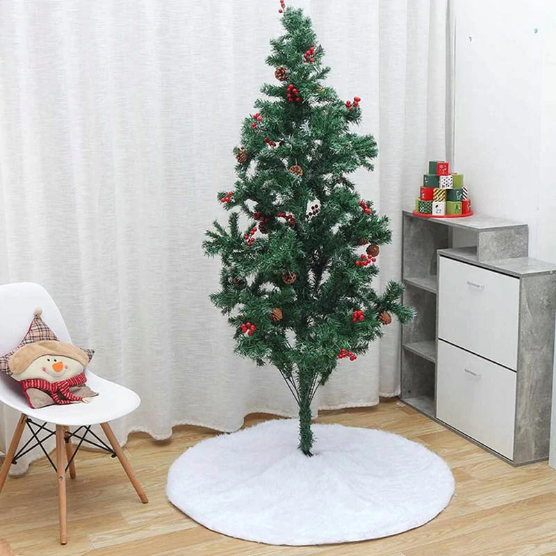 Koberček pod vianočný stromček 90cm biely VYPREDAJ