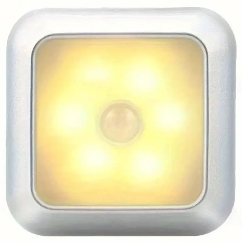 Nočné svetlo 6 LED studená biela