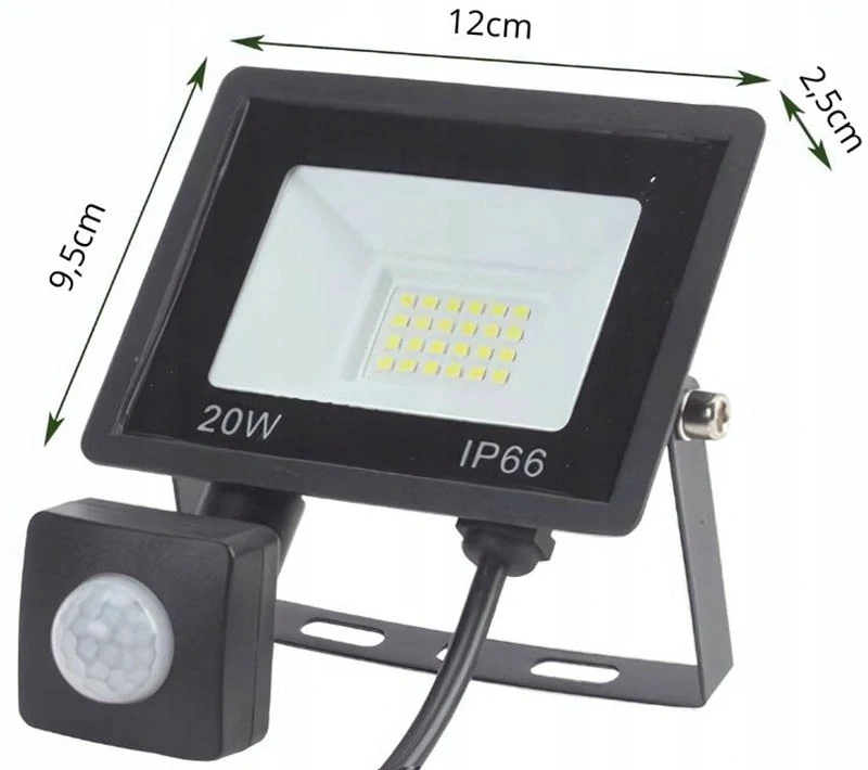 Vonkajší reflektor LED s detektorom pohybu 20W