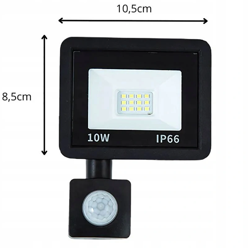 Vonkajší reflektor LED s detektorom pohybu 10W