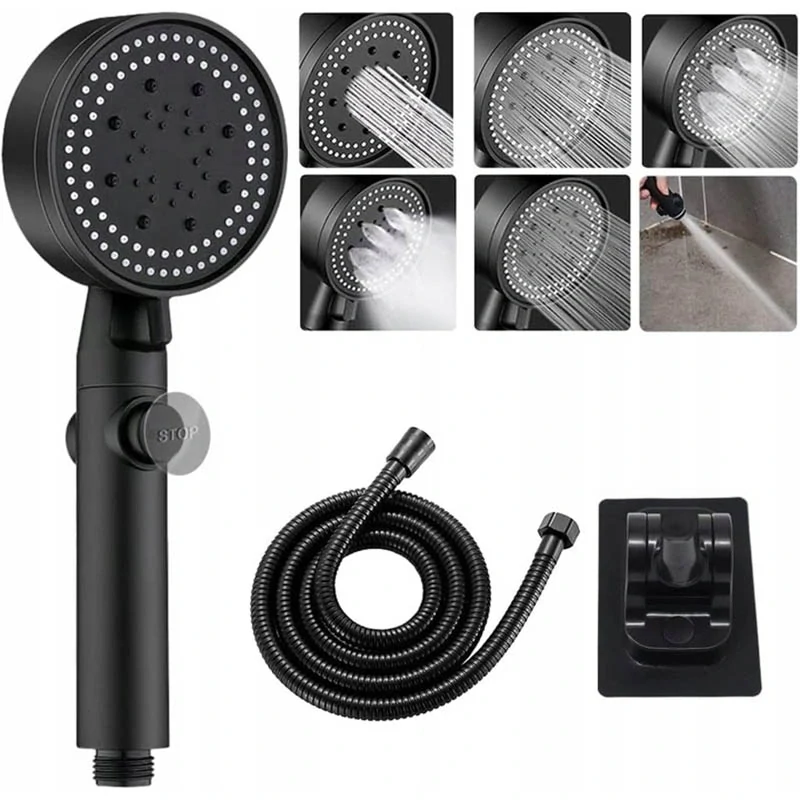 Sprchová súprava 5-dielna čierna